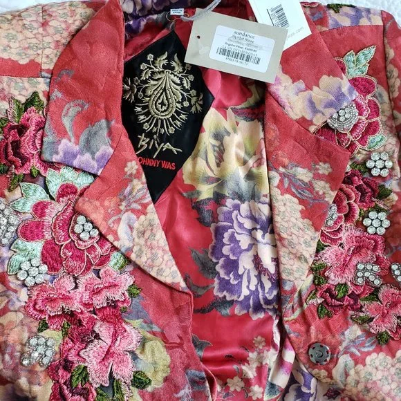 NWT JOHNNY WAS LA VIE FLEUR COAT. - Picture 9 of 17